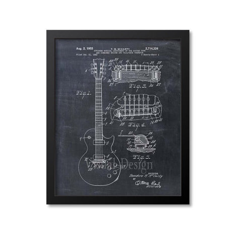 Electric Guitar Patent Print