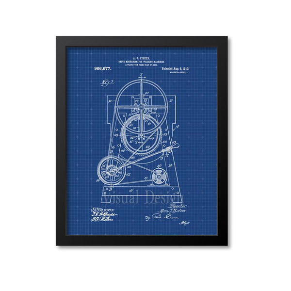 Electric Washing Machine Patent Print