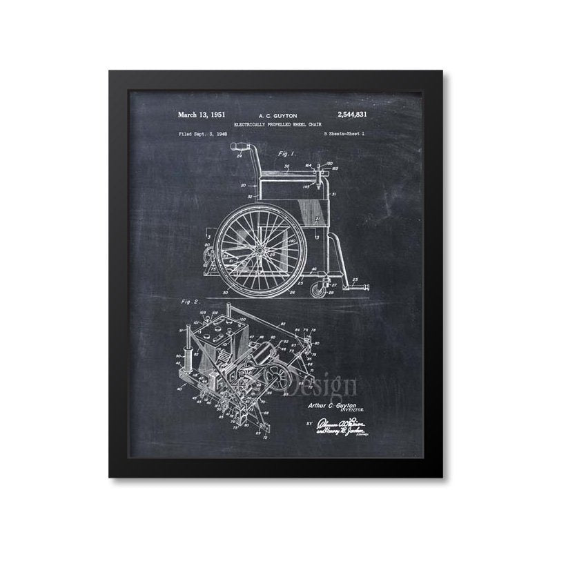 Electric Wheelchair Patent Print