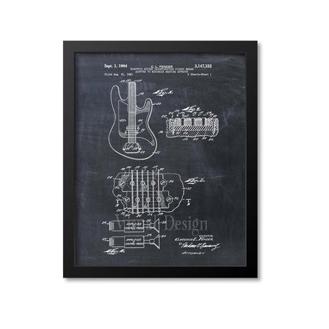 Fender Guitar Patent Print