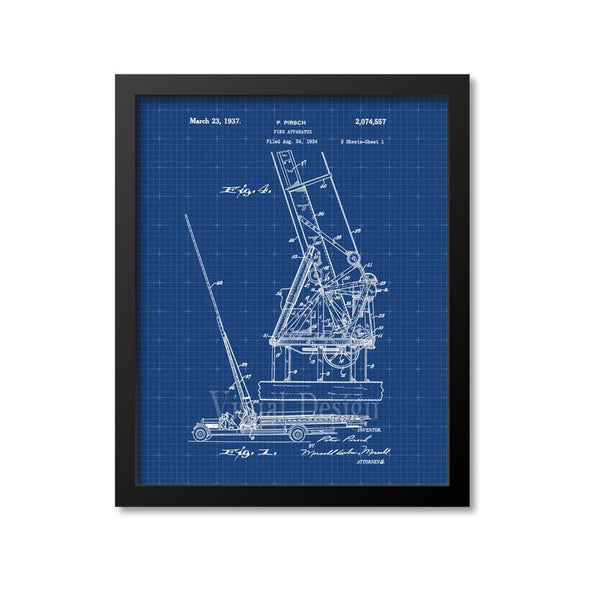 Fire Truck Patent Print