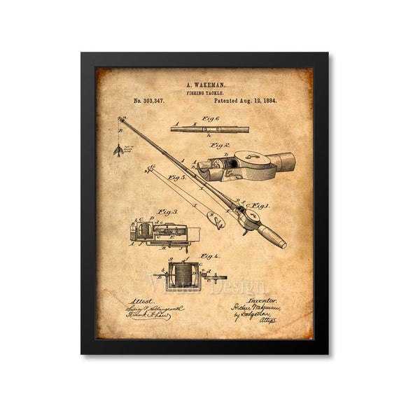 Fishing Rod Patent Print