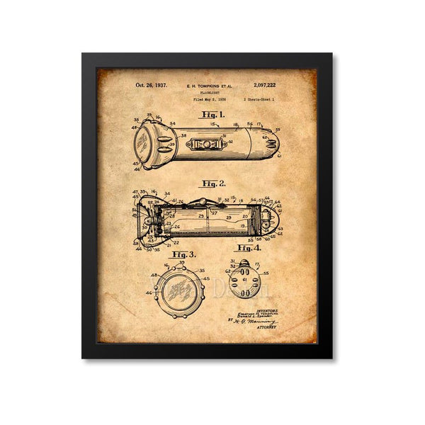 Flashlight Patent Print