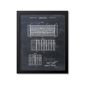 Football Field Patent Print