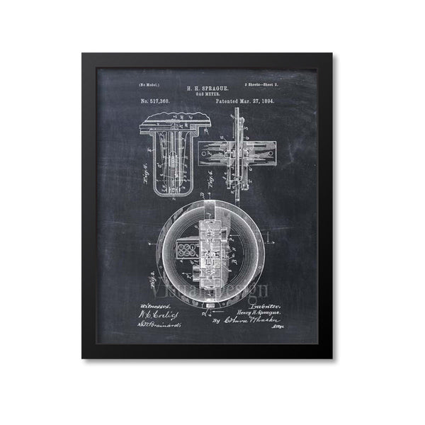 Gas Meter Patent Print