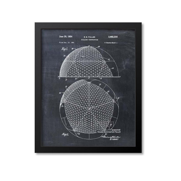 Geodesic Dome Patent Print