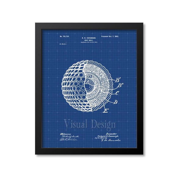 Golf Ball Patent Print