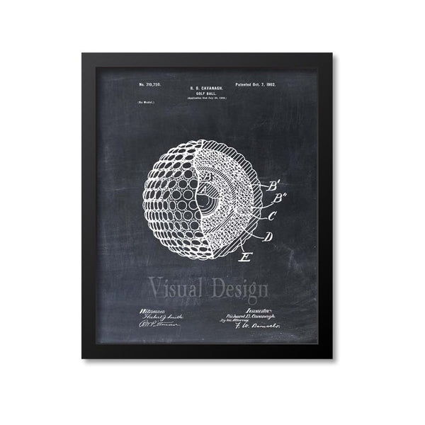 Golf Ball Patent Print