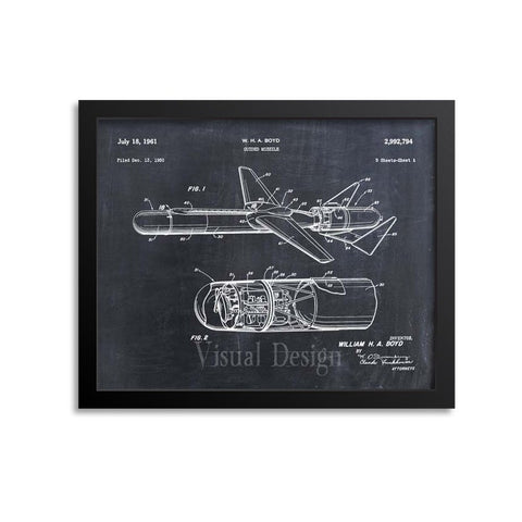 Guided Missile Patent Print