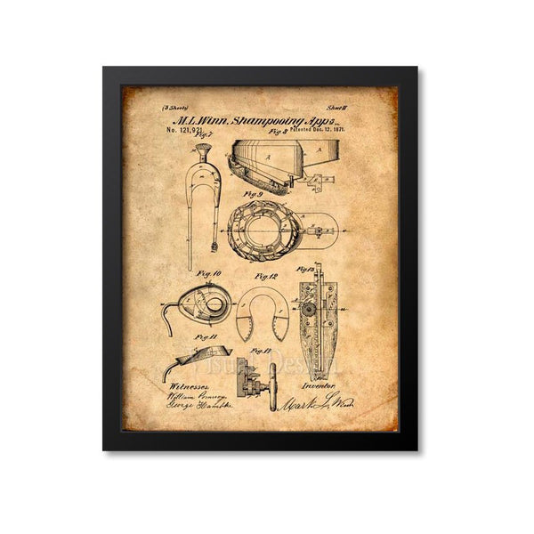 Hair Shampooing Appliance Patent Print