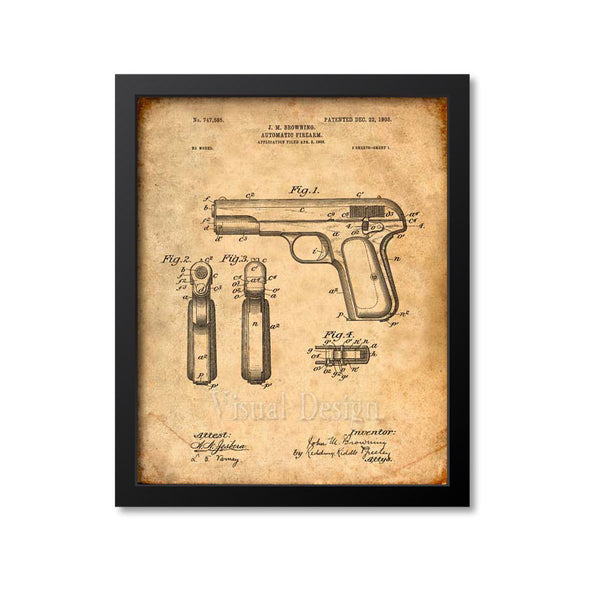 Handgun Patent Print