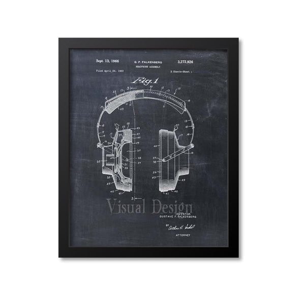 Headphones Patent Print