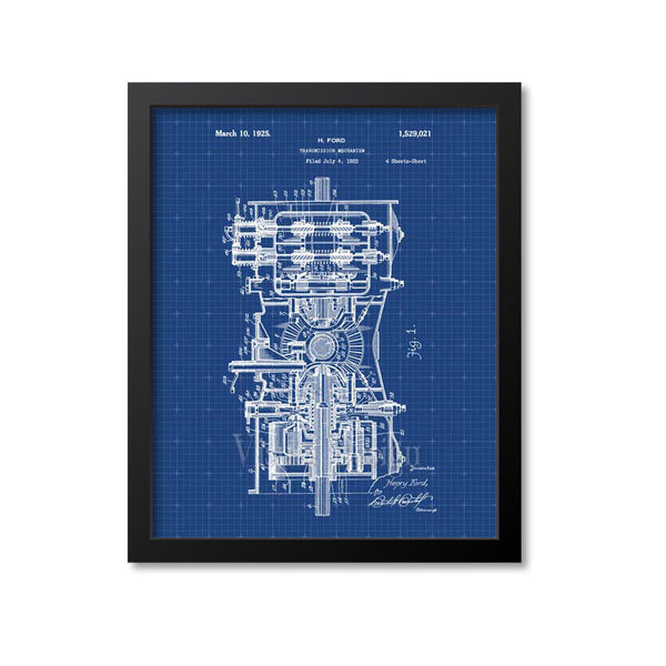 Henry Ford Transmission Patent Print