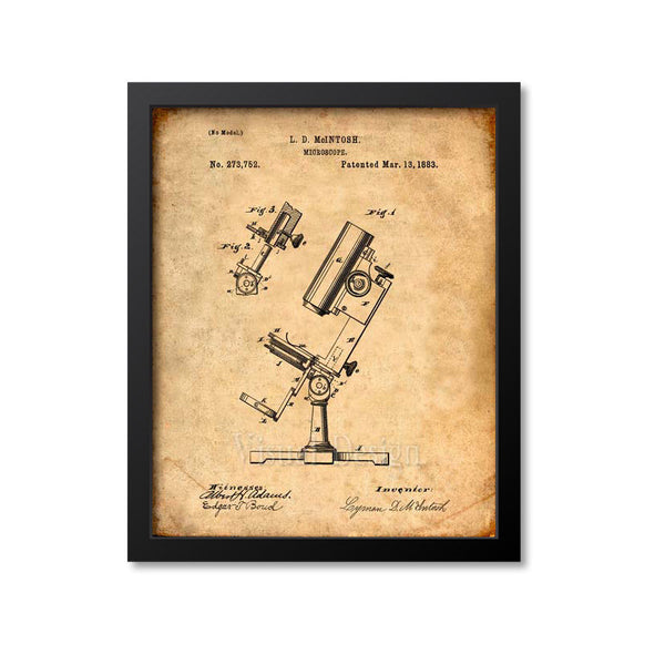 Microscope Patent Print