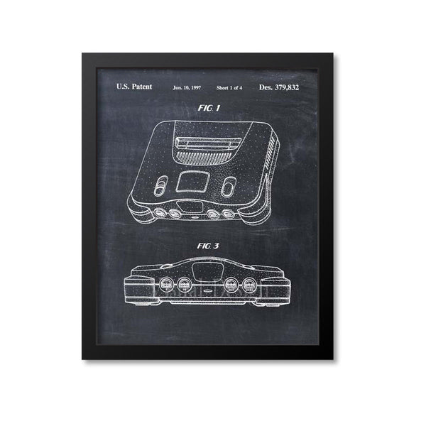 Nintendo 64 Patent Print