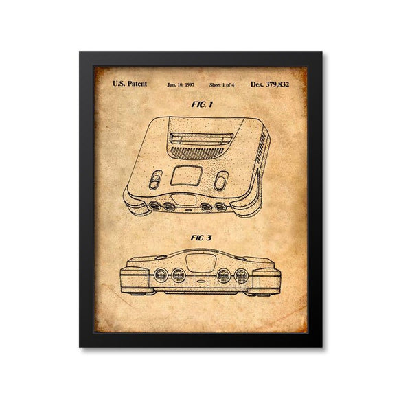 Nintendo 64 Patent Print