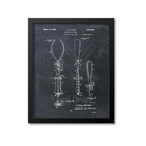 Obstetrical Forceps Patent Print