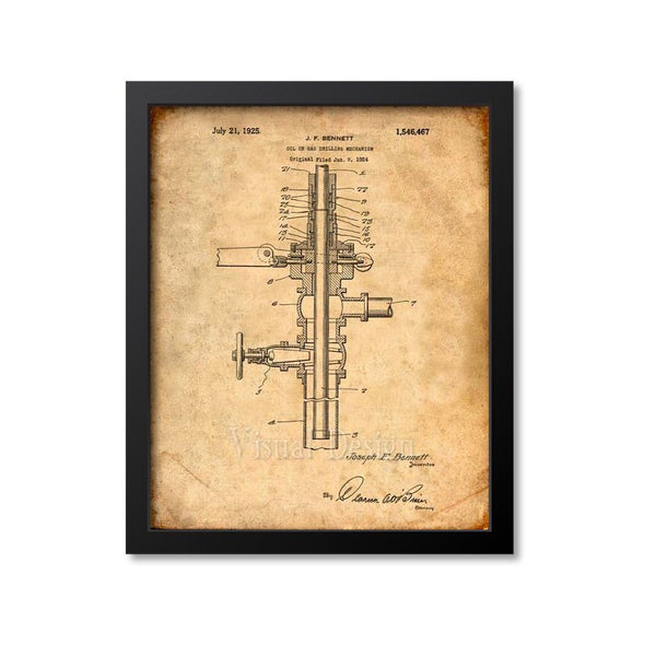 Oil Or Gas Drilling Mechanism Patent Print