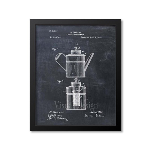 Coffee Pot Patent Print