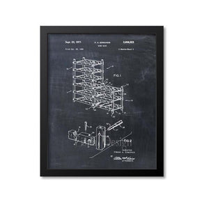 Wine Rack Patent Print