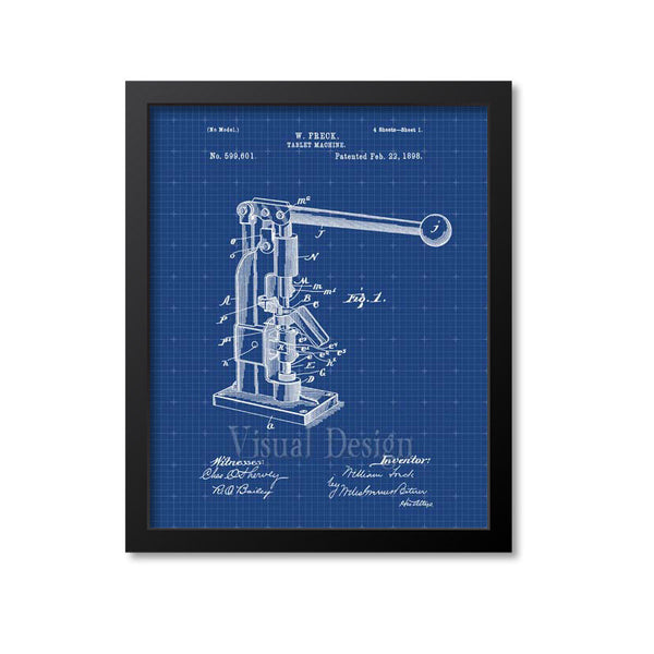 Pharmacy Tablet Machine Patent Print