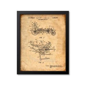Recumbent Bicycle Patent Print