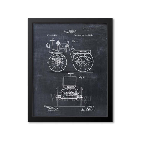 Road Engine Patent Print