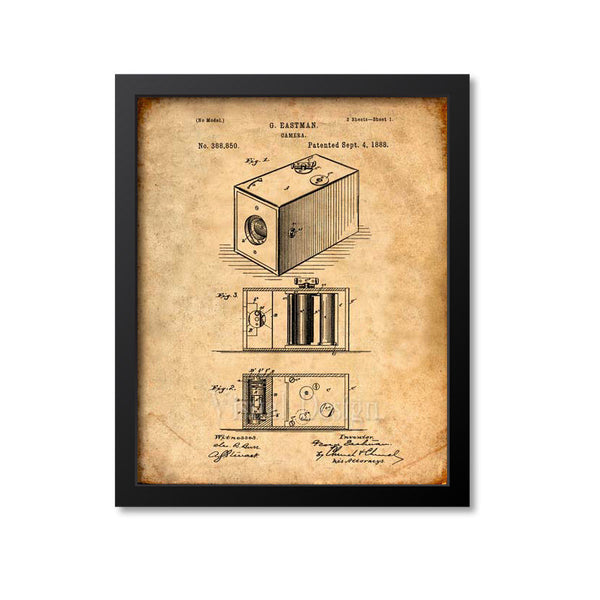 Roll Film Camera Patent Print