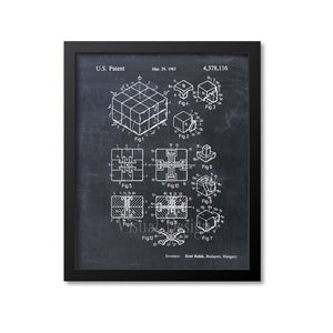 Rubik's Cube Patent Print