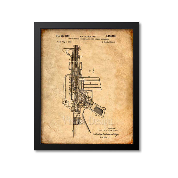 Semi Automatic Rifle Patent Print