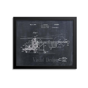 Sikorsky Helicopter Patent Print