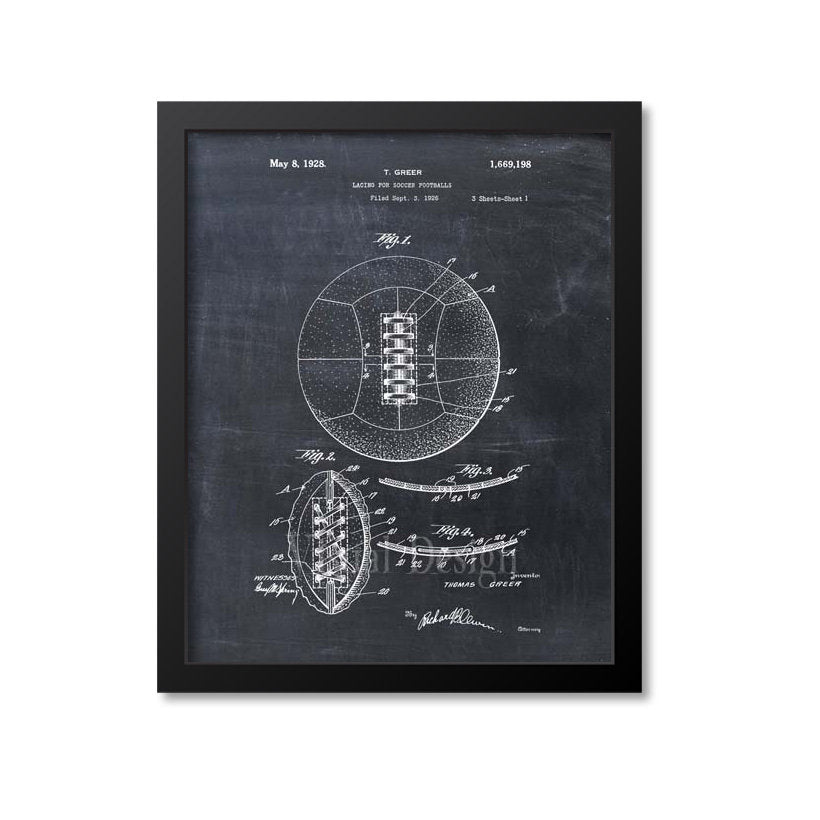 Soccer Ball Patent Print