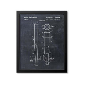 Softball Bat Patent Print