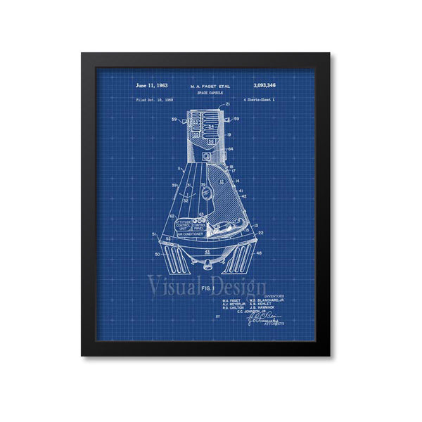 Space Capsule Patent Print