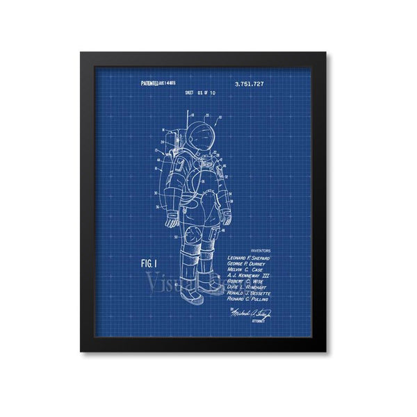Space Suit Patent Print