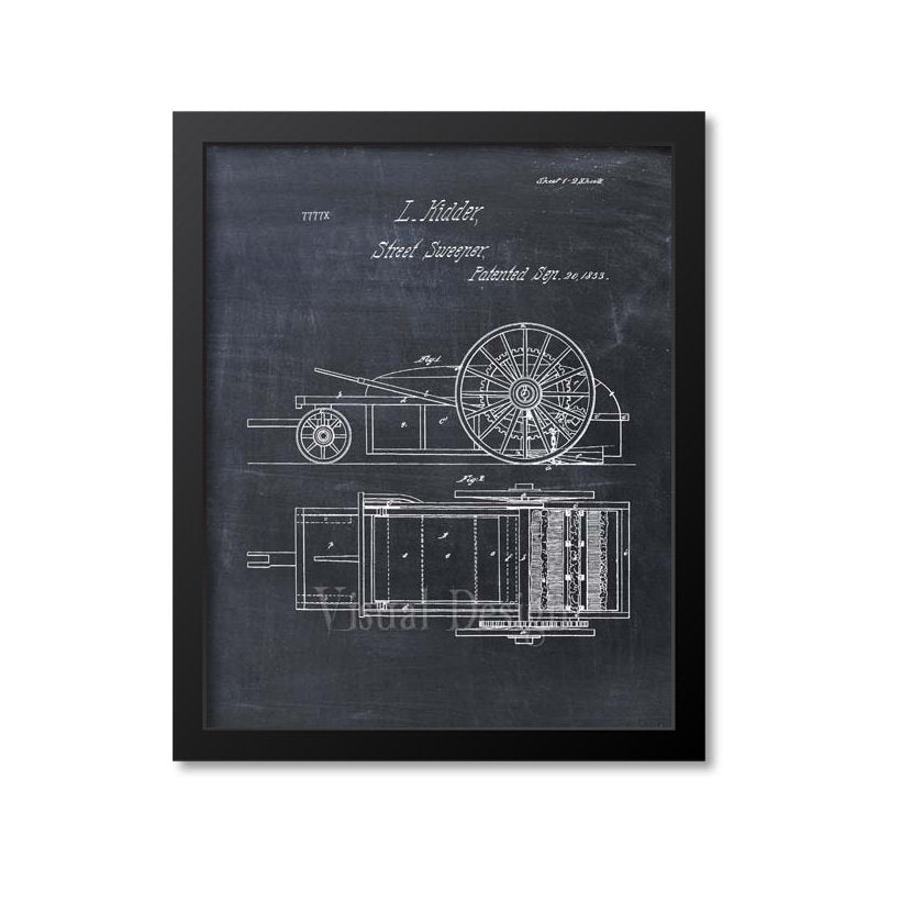 Street Sweeper Patent Print