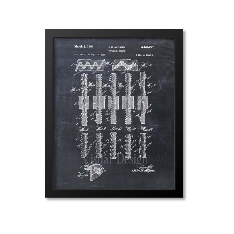 Surgical Suture Patent Print