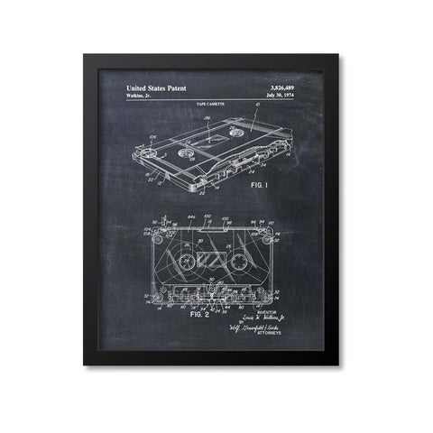 Tape Cassette Patent Print