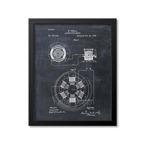 Tesla AC Motor Patent Print