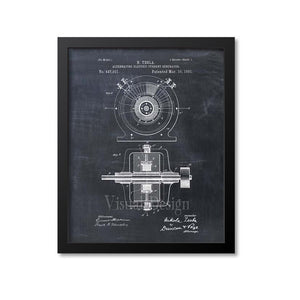 Tesla Generator Patent Print