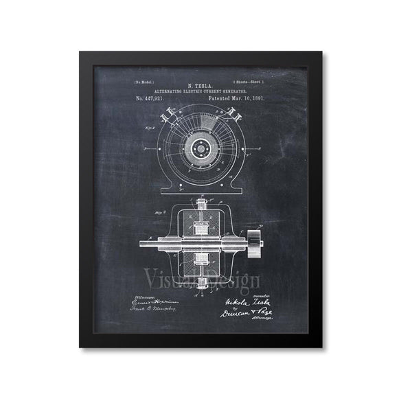 Tesla Generator Patent Print