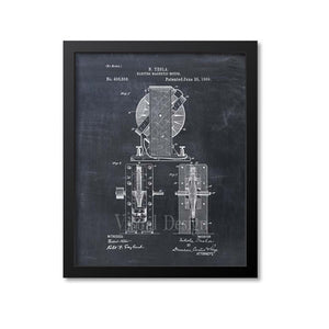 Tesla Magnetic Motor Patent Print