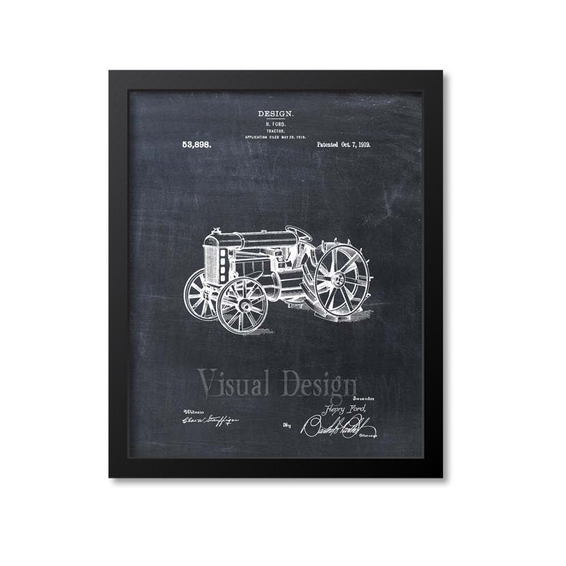 Tractor Patent Print