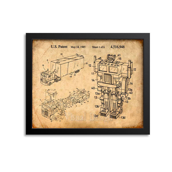 Transformer Robot Patent Print