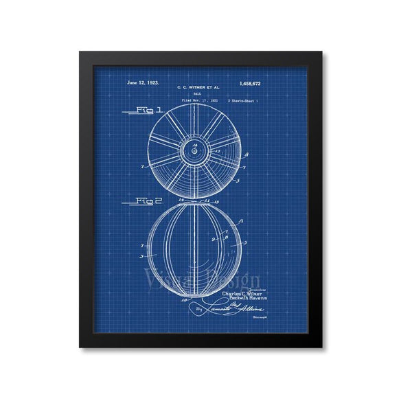 Water Polo Ball Patent Print