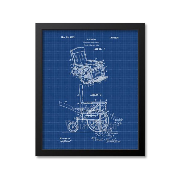 Wheelchair Patent Print