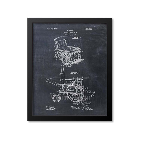 Wheelchair Patent Print