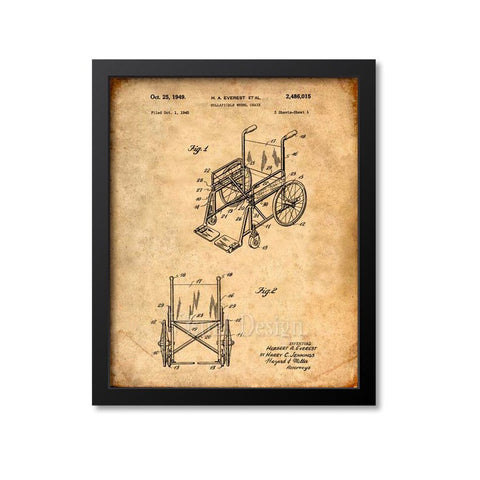 Wheelchair Patent Print