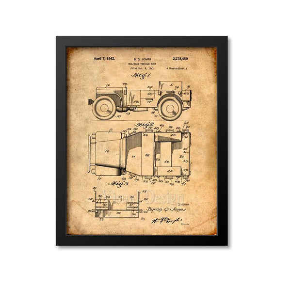 Willys Jeep Patent Print