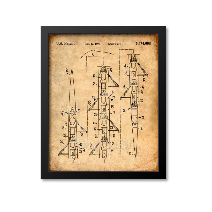 8 Man Rowing Shell Width 8 Man Rowing Shell – Print A Patent